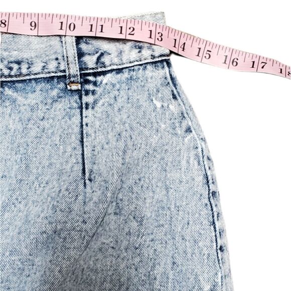 Women Vintage 1980s stone Wash Jeweled No Problem High Waisted Pencil Je… - Picture 9 of 9